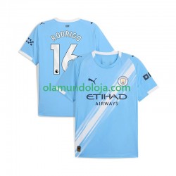 Camisola Manchester City Rodrigo Hernandez 16 Homem Equipamento Primeiro 2025-2026 Manga Curta